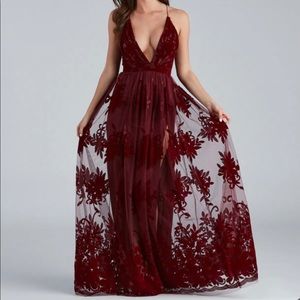 Burgundy Dress